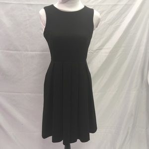 Pleated little black dress